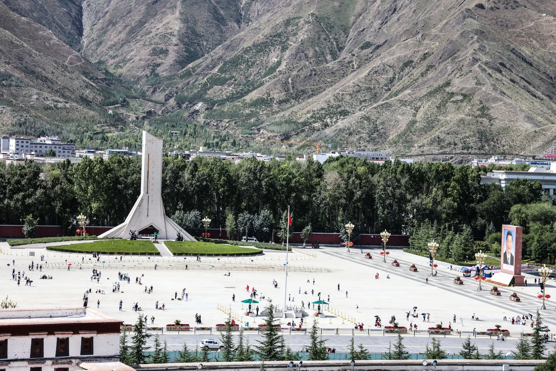 Lhasa Railway Station Square